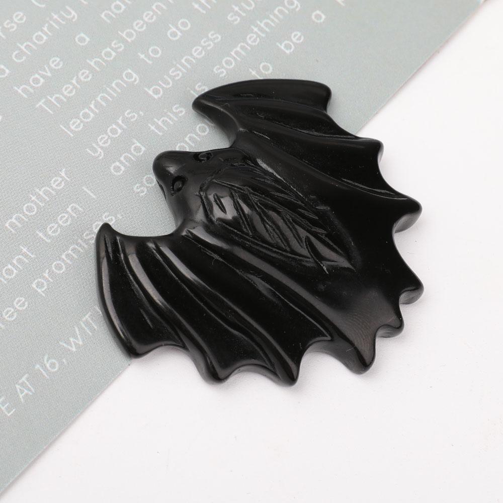 DISCOUNT Black Obsidian Bat Carvings