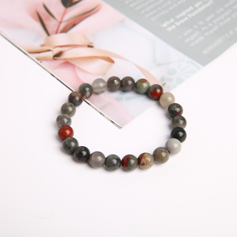 8mm Blood Stone Crystal Bracelet Crystal wholesale suppliers