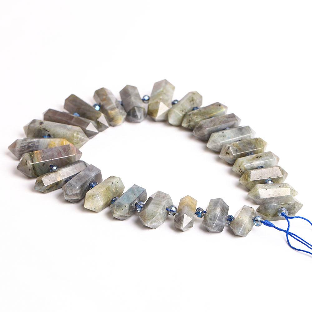 Labradorite Crystal Point Chain String for DIY Crystal wholesale suppliers