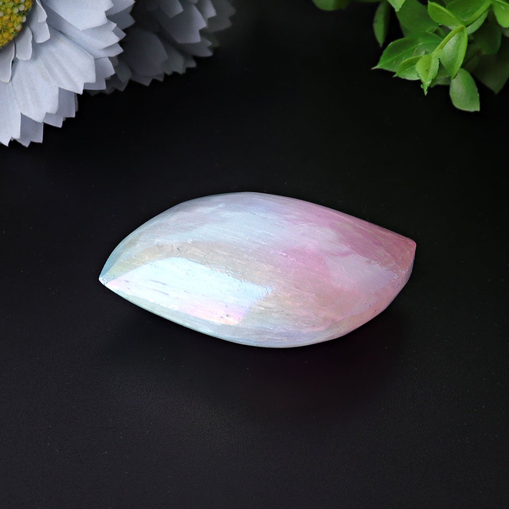 2.6" Selenite Aura Angel Crystal Palm Stone Crystal wholesale suppliers