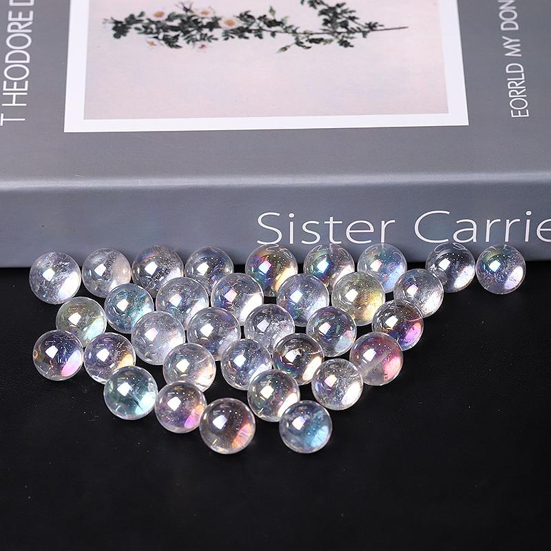 0.5-0.7'' High Quality Angel Aura Crystal Spheres Crystal Balls for Healing Crystal wholesale suppliers