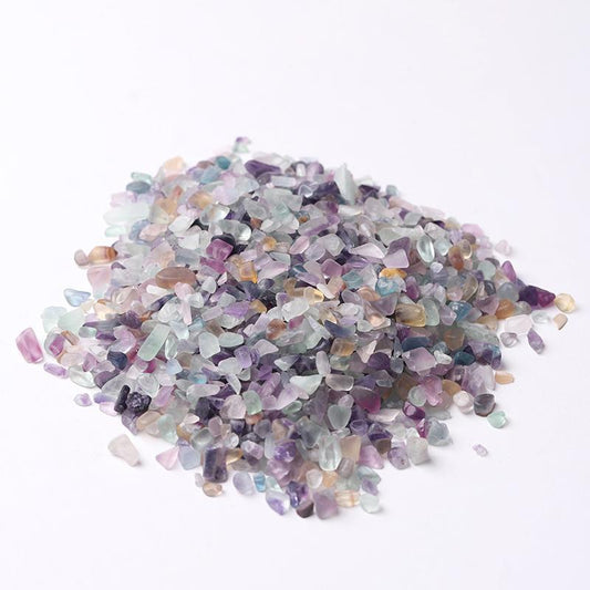 0.1kg Different Size Natural Rainbow Fluorite Chips Crystal Chips for Decoration Crystal wholesale suppliers