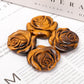 Tiger Eye Rose Flower Carvings