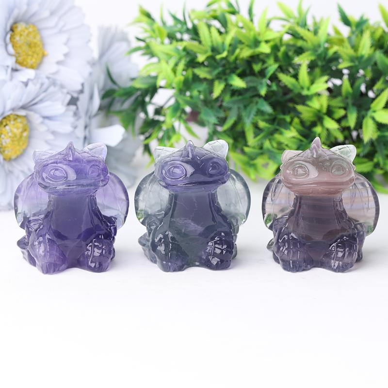 2.5" Fluorite Toothless Crystal Carvings Crystal wholesale suppliers