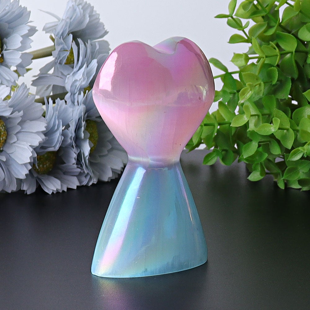 4.2" Selenite Aura Angel Crystal Heart Tower Crystal wholesale suppliers