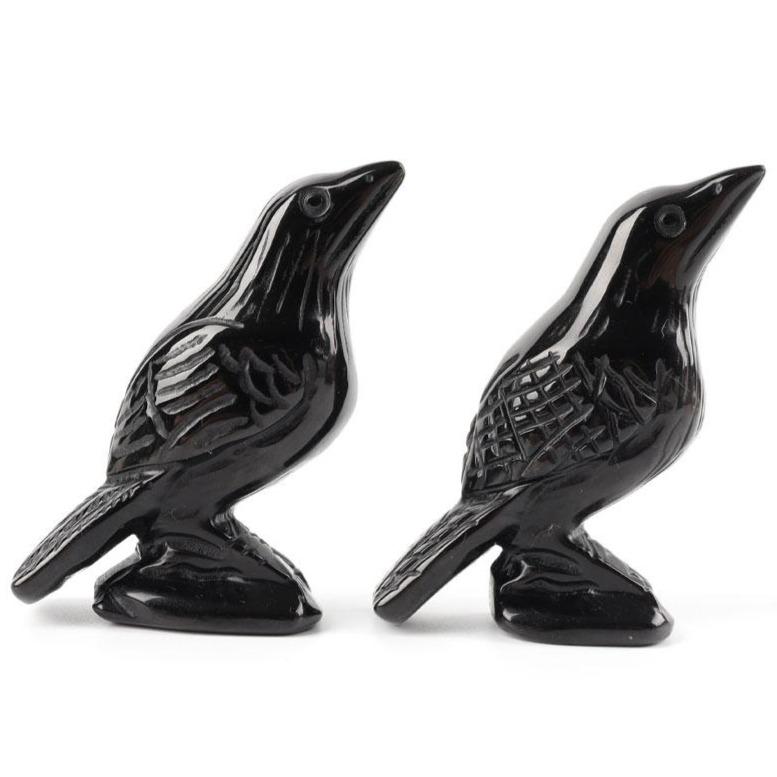 Black Obsidian Crystal Carving Crow Free Form Crystal wholesale suppliers