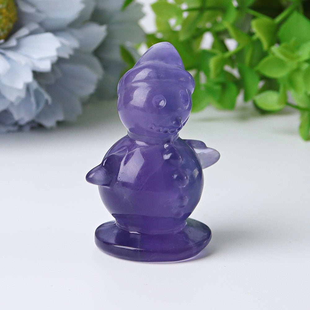 2.3" Fluorite Snowman Crystal Carvings Crystal wholesale suppliers