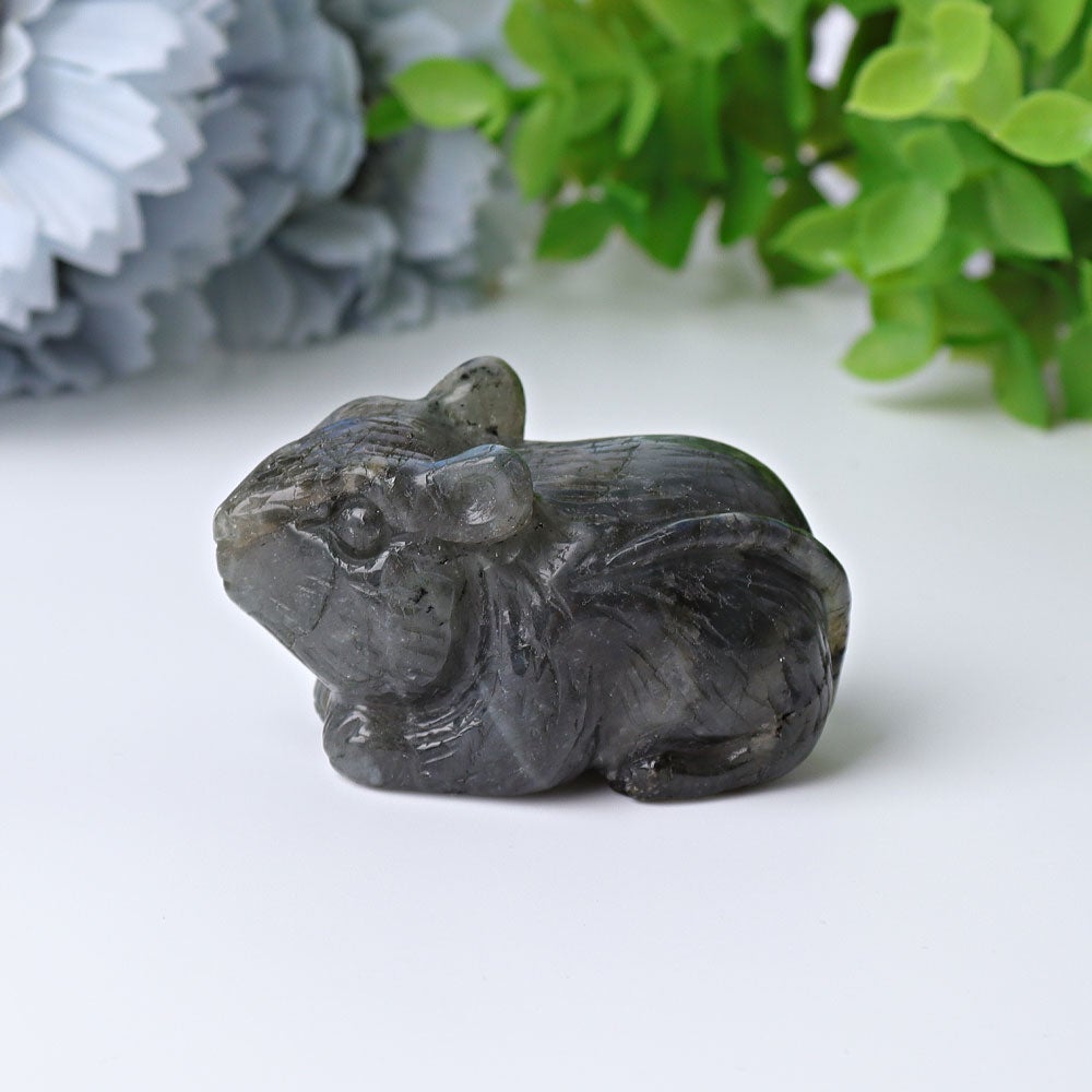 2.3" Labradorite Mouse Crystal Carvings Crystal wholesale suppliers