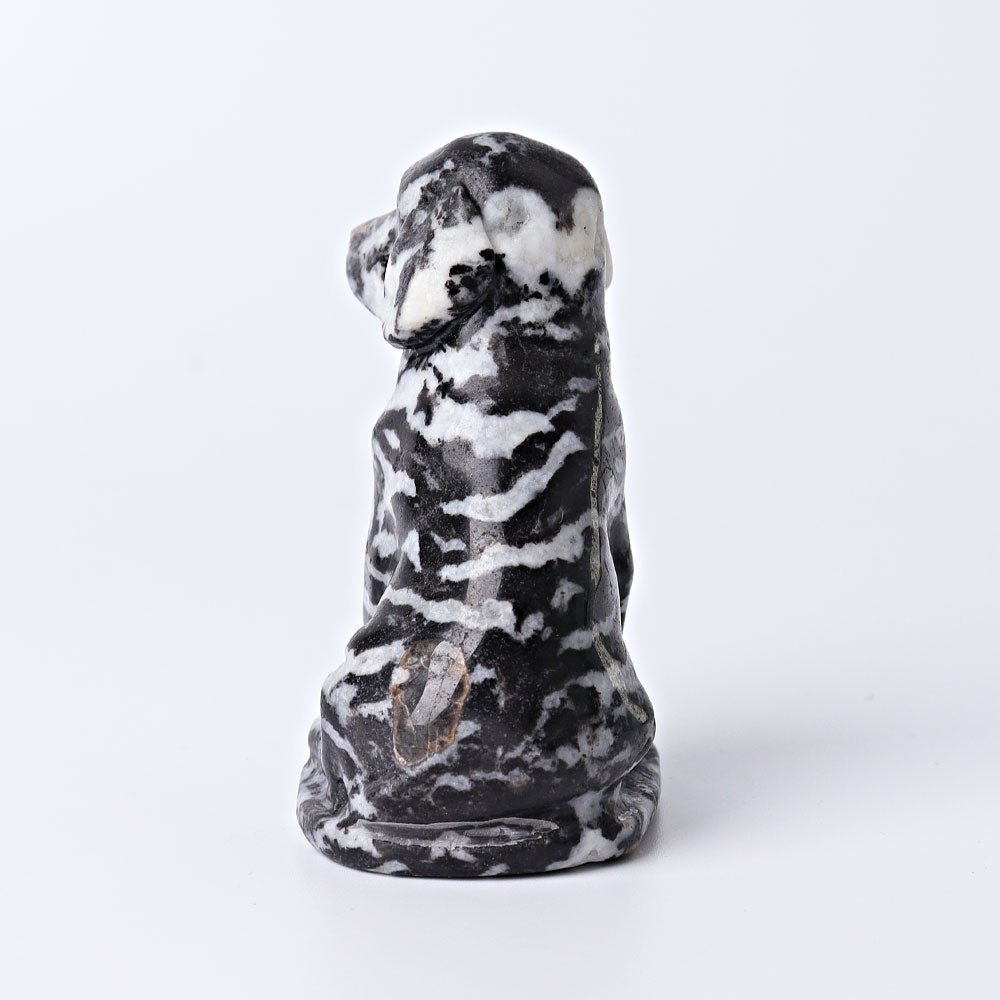 3" Zebra Jasper Dog Crystal Carvings Crystal wholesale suppliers