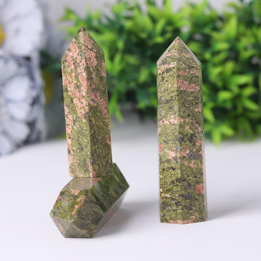 Wholesale Natural Unakite Points Crystal wholesale suppliers