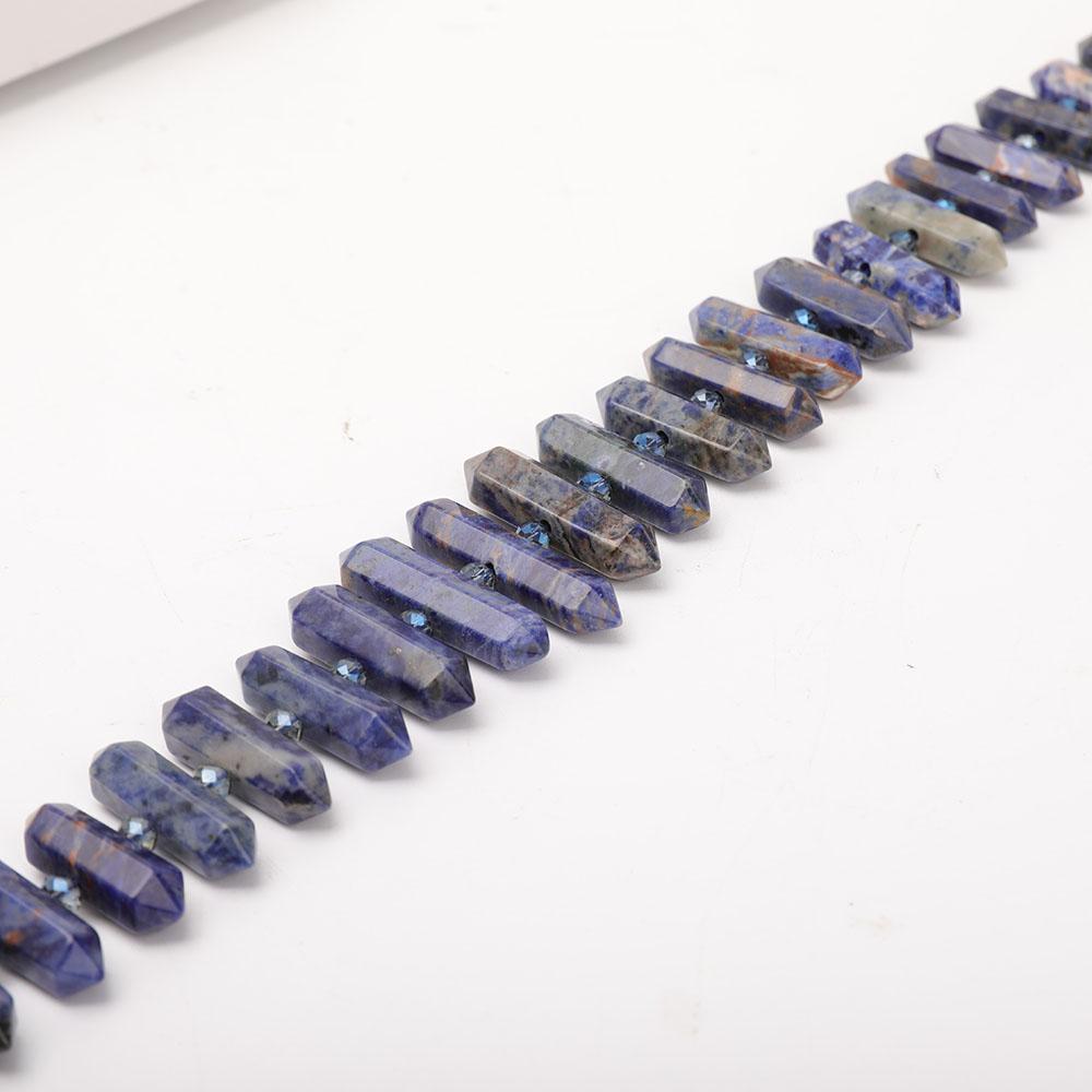 Sodalite Crystal Point Necklace Crystal wholesale suppliers