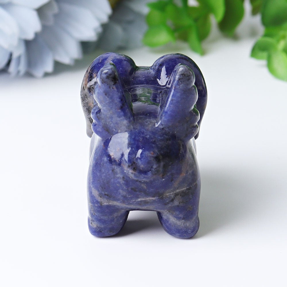 2.3" Sodalite Flying Pig Crystal Carvings Crystal wholesale suppliers