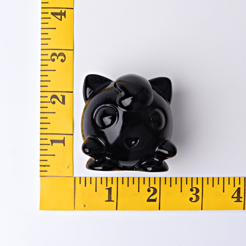 2" Black Obsidian Jiggly Puff Crystal Carvings Crystal wholesale suppliers