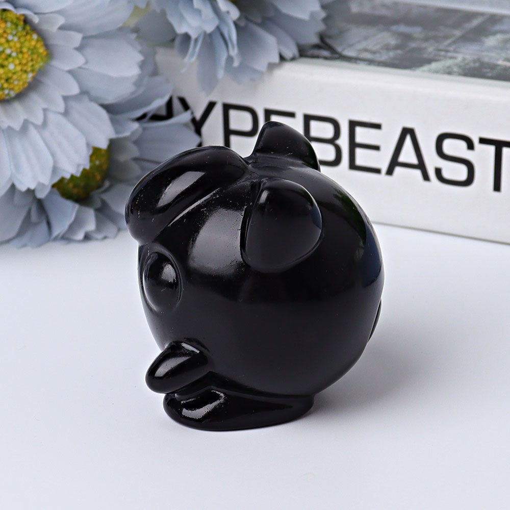 2" Black Obsidian Jiggly Puff Crystal Carvings Crystal wholesale suppliers