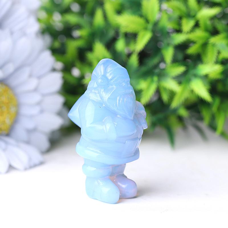 2" Blue Opalite Santa Claus Crystal Carvings for Christmas Crystal wholesale suppliers