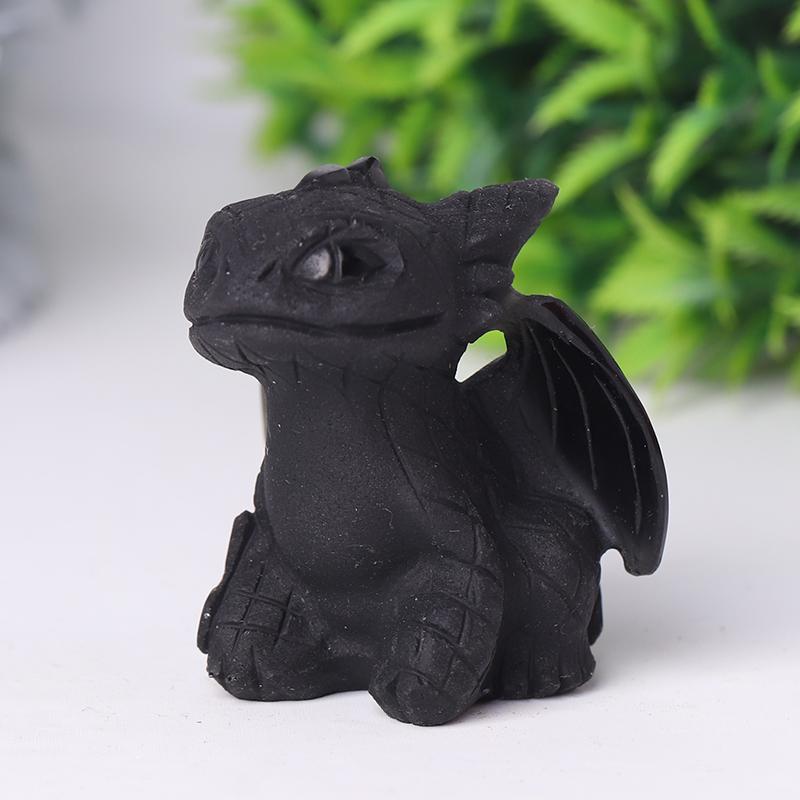 Black Obsidian Toothless Crystal Carvings Crystal wholesale suppliers