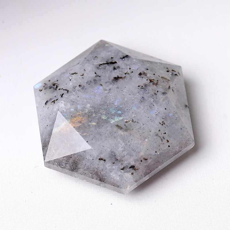 1" Crystal Hexagon Pocket Stone  for Pendant for DIY Crystal wholesale suppliers