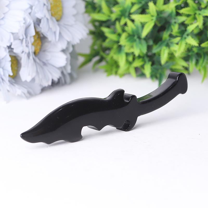 6" Hot Sale Black Obsidian Knife Carving Crystal wholesale suppliers