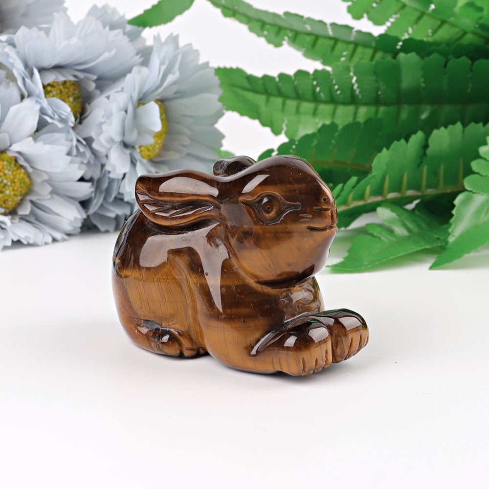 2.4" Tiger's Eye Rabbit Crystal Carving Crystal wholesale suppliers