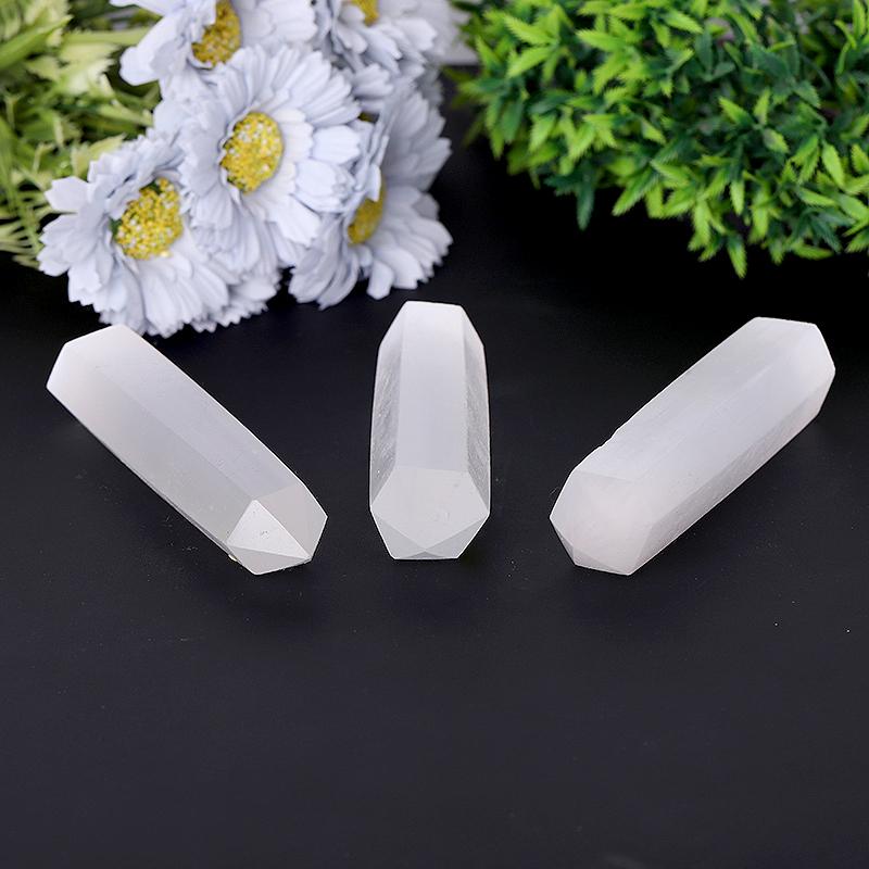 High Quality Selenite Points Healing Crystal Tower