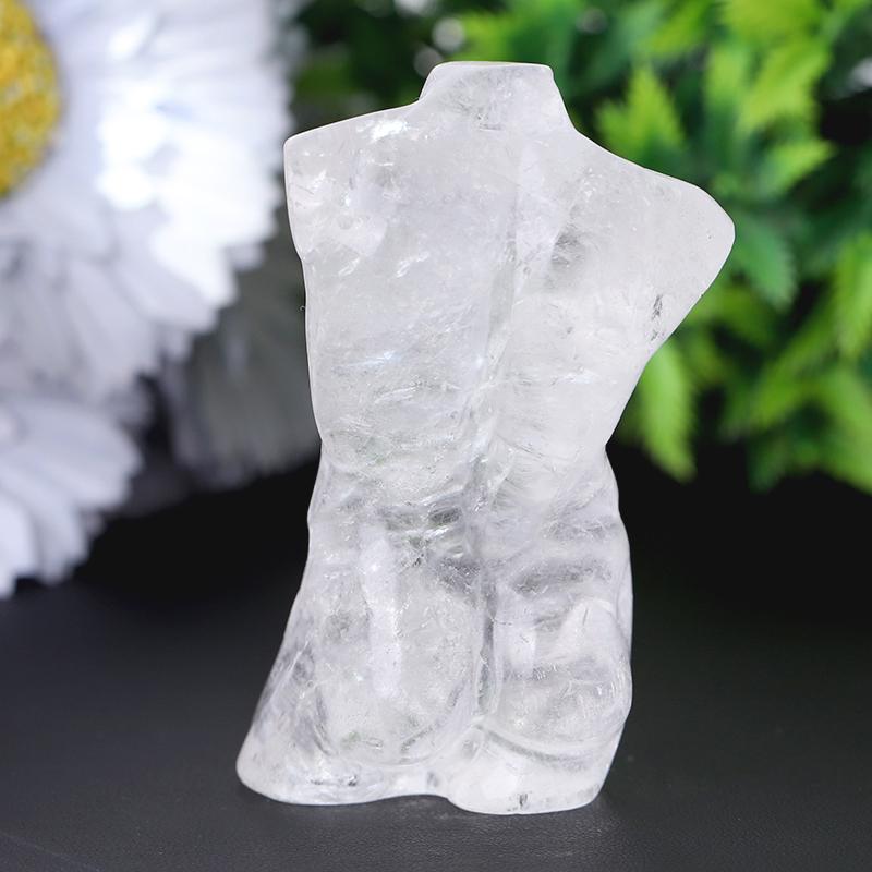 3" Clear Quartz Woman Man Model Body Crystal Carvings Crystal wholesale suppliers