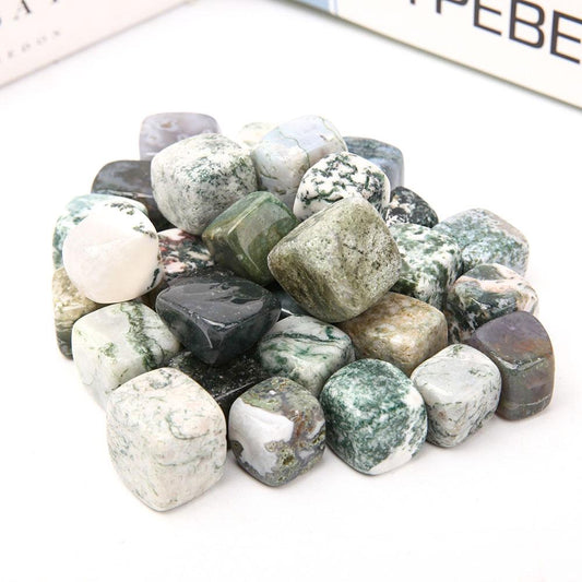 0.1kg Moss Agate Cubes Bag Crystal wholesale suppliers