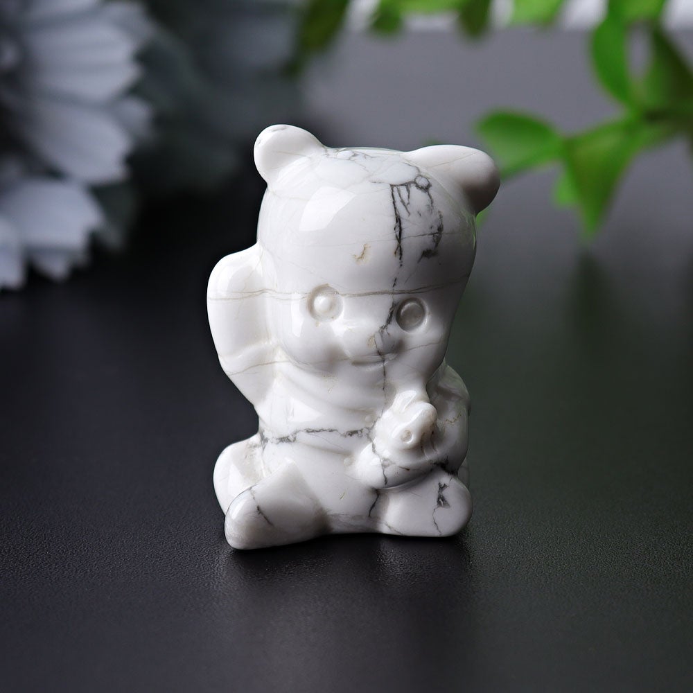 1.5" Howlite Animal Crystal Carvings Crystal wholesale suppliers