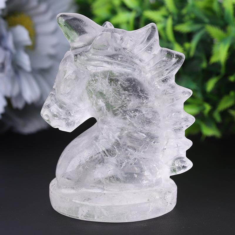 3" Clear Quartz Unicorn Crystal Carvings Crystal wholesale suppliers