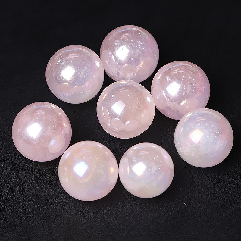 0.25kg Aura Rose Quartz Crystal Sphere Crystal wholesale suppliers