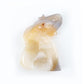 Druzy Agate Elephant Carvings