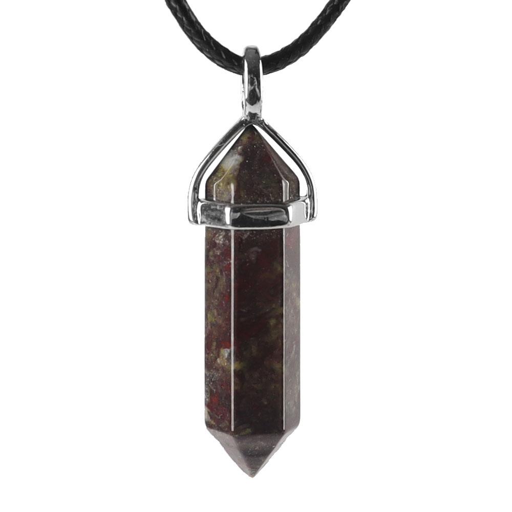 Natural Semi-Precious Gemstone Crystal Healing Hexagonal Point Chakra Pendant Crystal wholesale suppliers