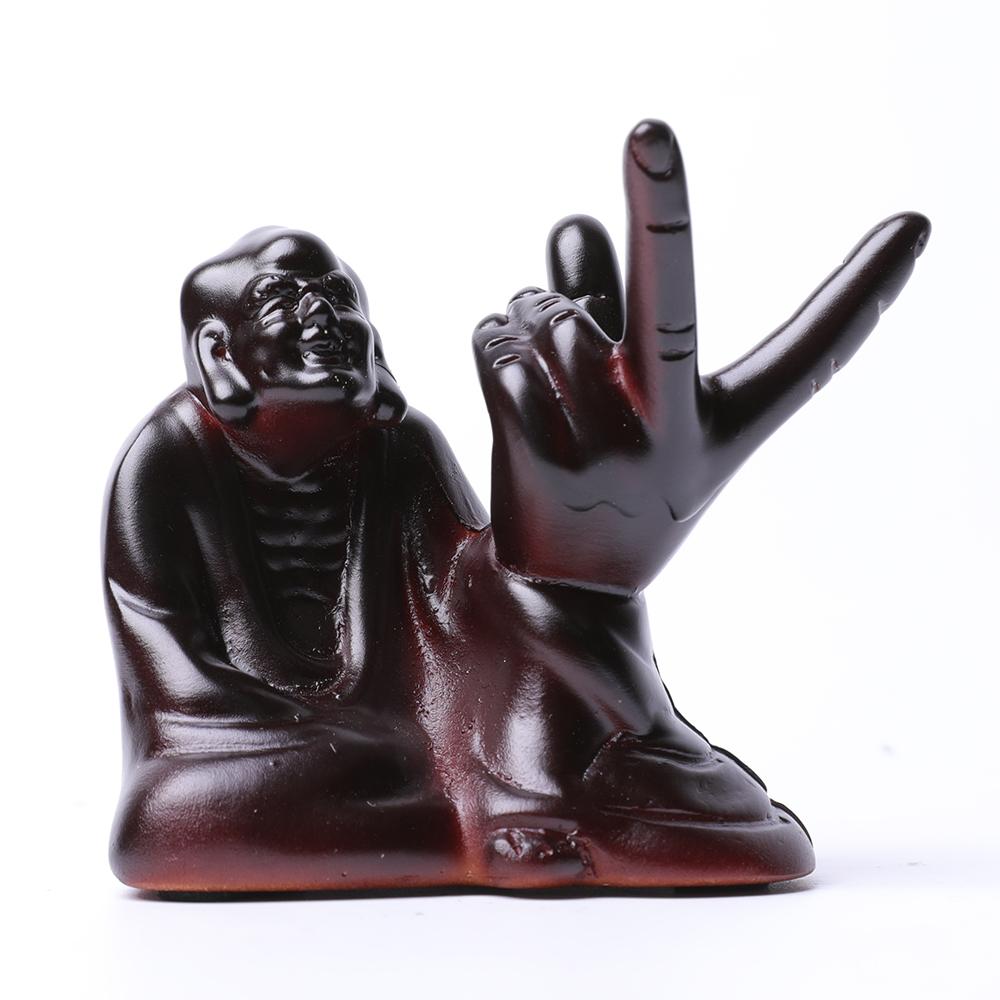 Resin Happy Buddha Statue Stand