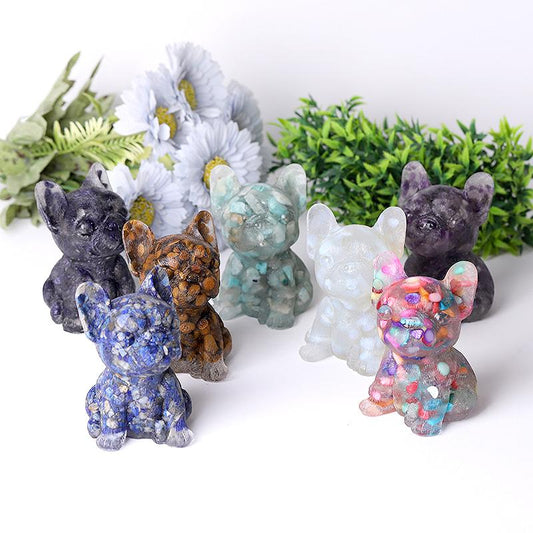 4" Resin French Bulldog Crystal Carvings Crystal wholesale suppliers