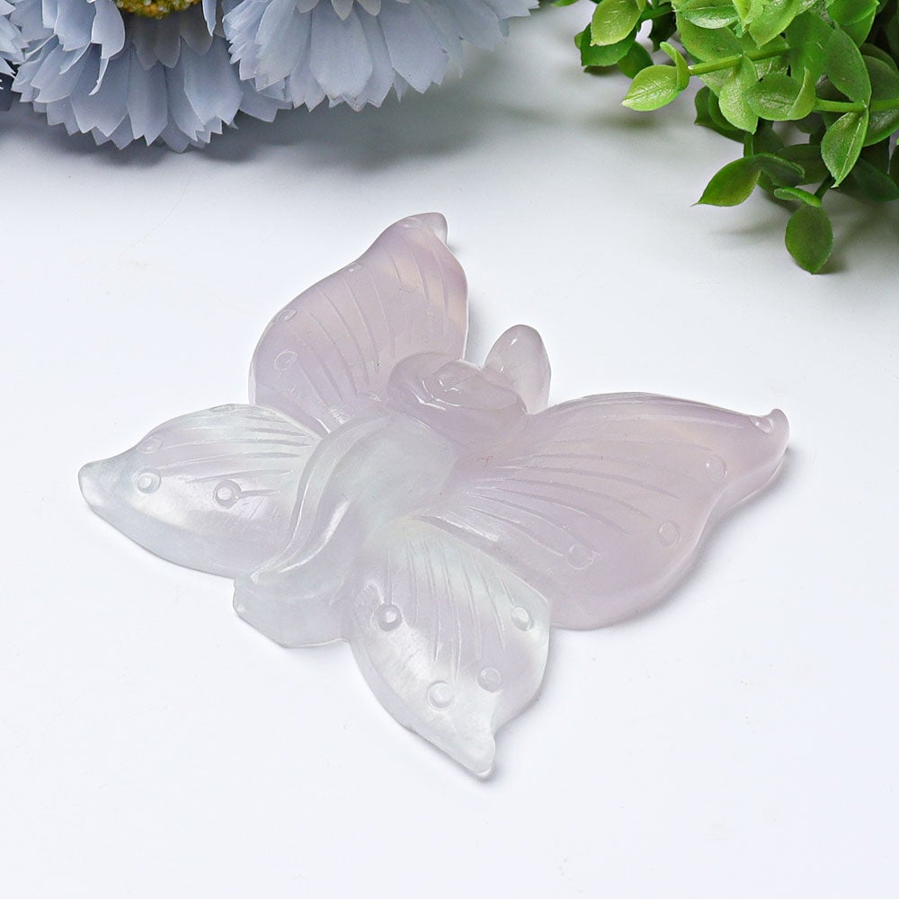 3.6" Fluorite Butterfly Fairy Crystal Carvings Crystal wholesale suppliers