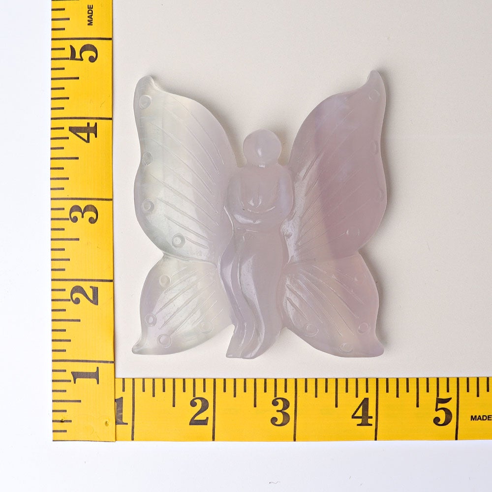 3.6" Fluorite Butterfly Fairy Crystal Carvings Crystal wholesale suppliers