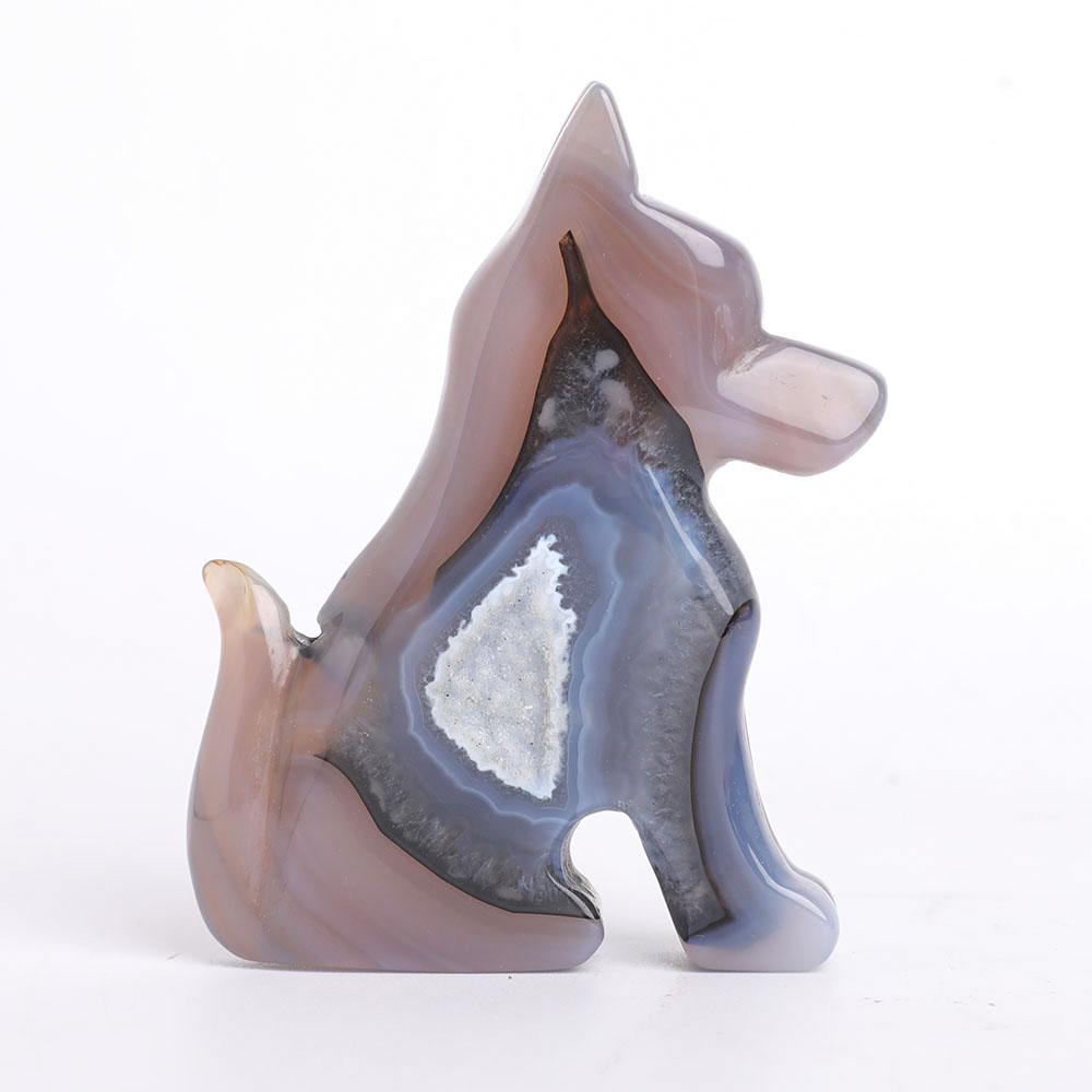 Druzy Agate Dog Carvings Crystal wholesale suppliers