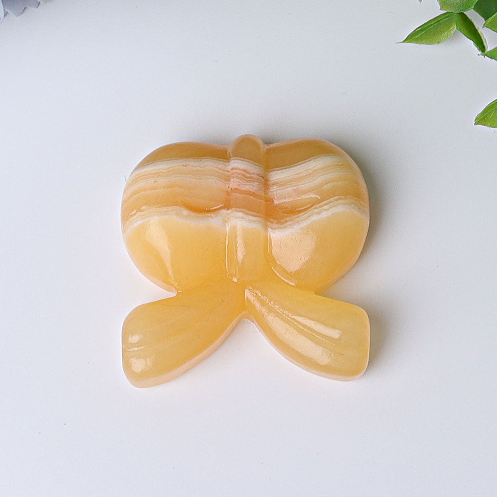 1.9" Orange Calcite Bow-Knot Crystal Carvings Crystal wholesale suppliers