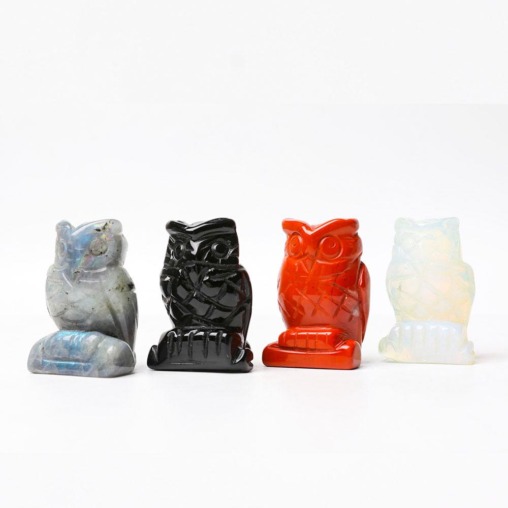 2.0" Crystal Carving Owl Figurine Decoration Crystal wholesale suppliers