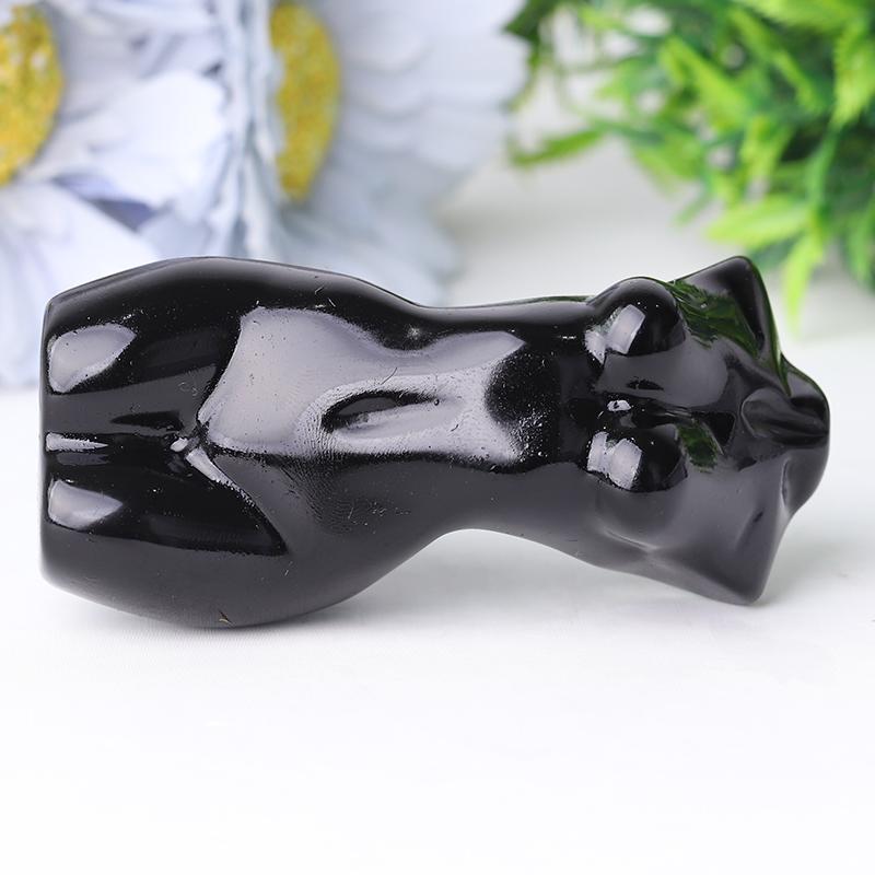 3" Black Obsidian Woman Model Body Crystal Carvings Crystal wholesale suppliers