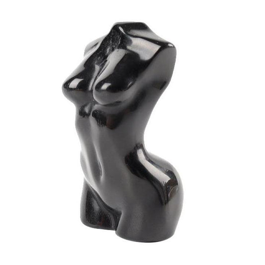 2.5" Black Obsidian Crystal Carving Model Figurine