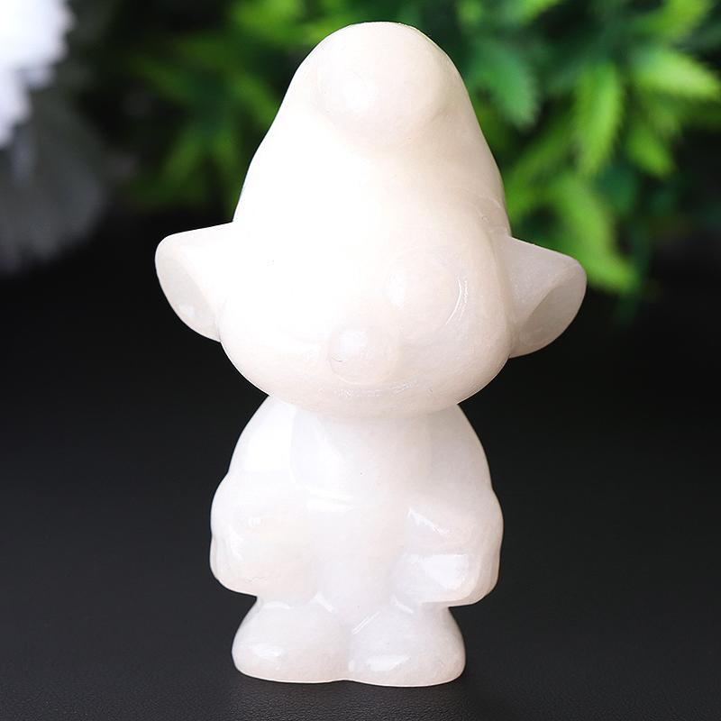 2.6" White Jade The Smurfs Crystal Carvings Crystal wholesale suppliers