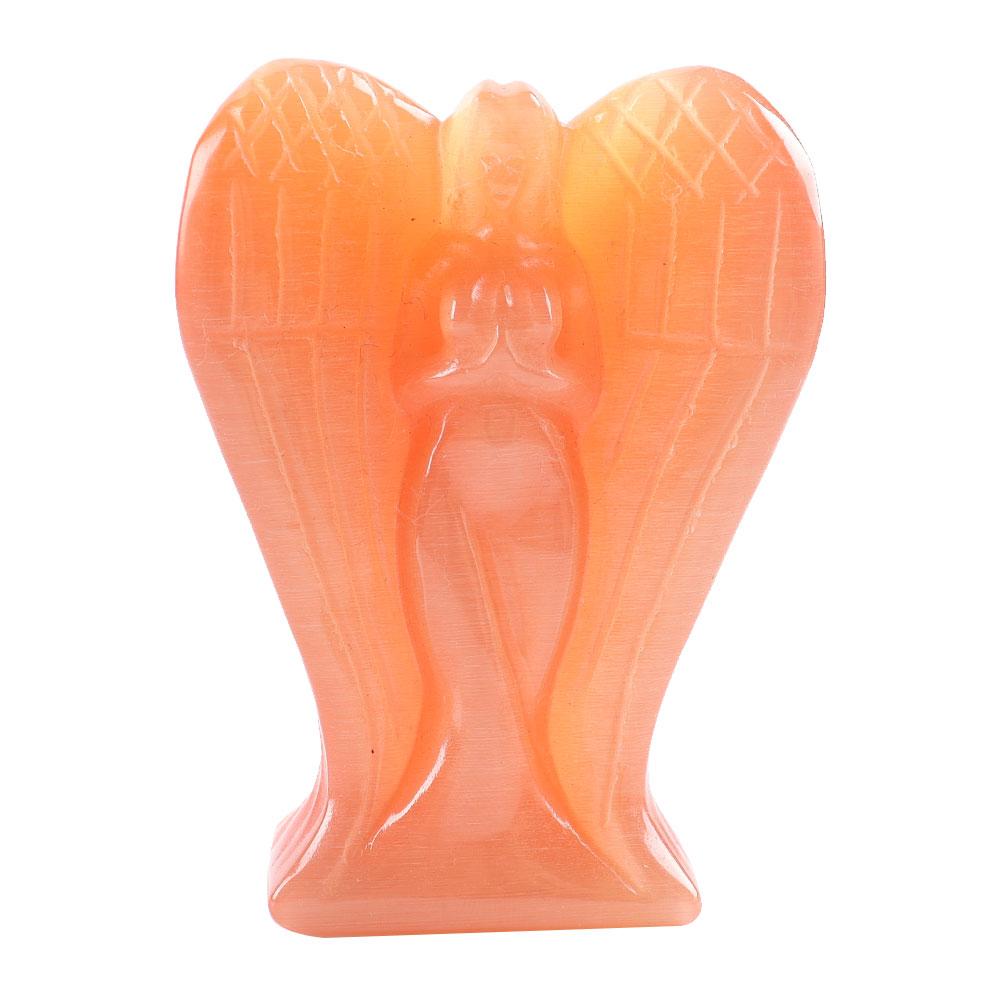 Hand Carved Cat Eye Crystal Angel Figurine Statue Crystal wholesale suppliers