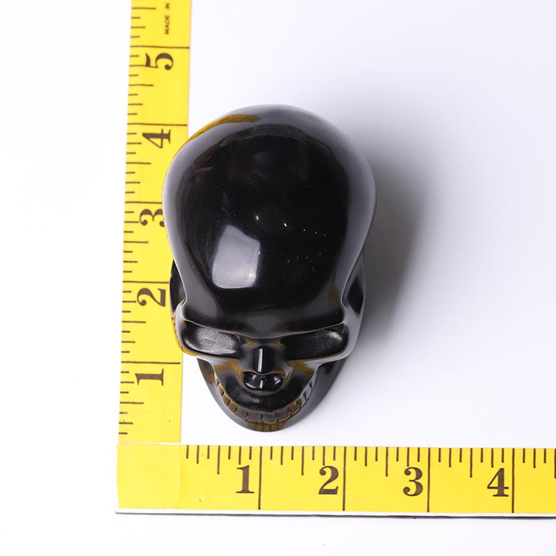 Black Obsidian Skull Crystal Carvings for Halloween Crystal wholesale suppliers