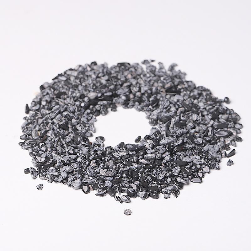 0.1kg Natural Snowflake Obsidian Chips Crystal wholesale suppliers