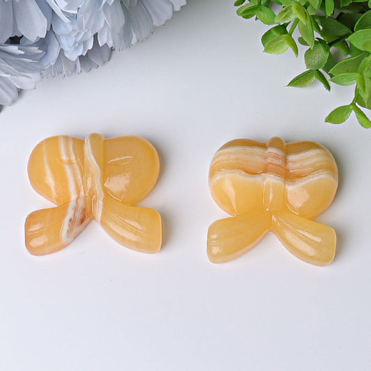 1.9" Orange Calcite Bow-Knot Crystal Carvings Crystal wholesale suppliers