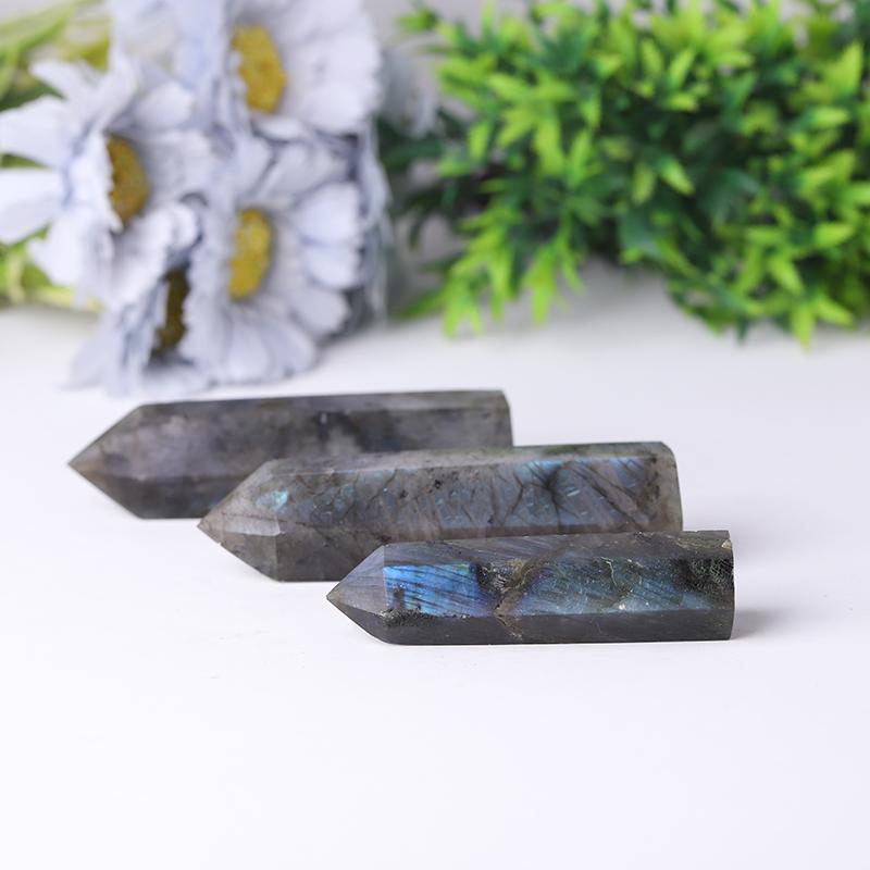 Natural Labradorite Point Healing Crystal Tower for Collection Crystal wholesale suppliers