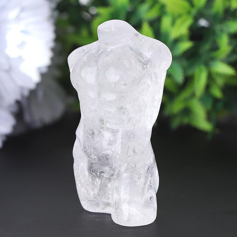 3" Clear Quartz Woman Man Model Body Crystal Carvings Crystal wholesale suppliers