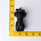 3.5" Black Obsidian Cat with Witch's Hat Crystal Carvings Crystal wholesale suppliers
