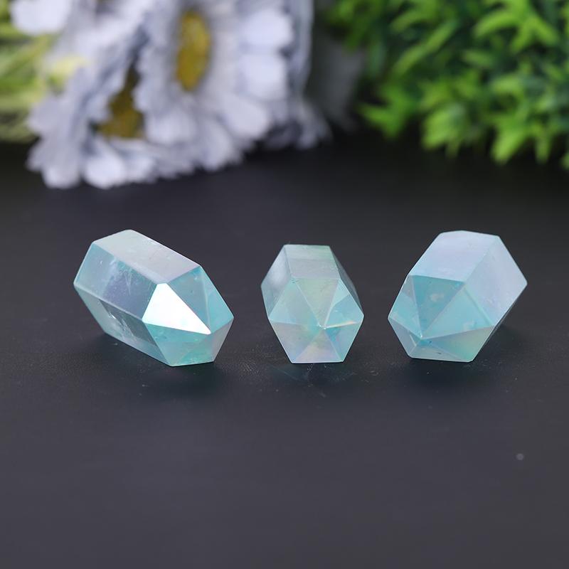 Wholesale Natural Blue Angel Aura Clear Quartz Crystal Points Healing Crystals Crystal wholesale suppliers