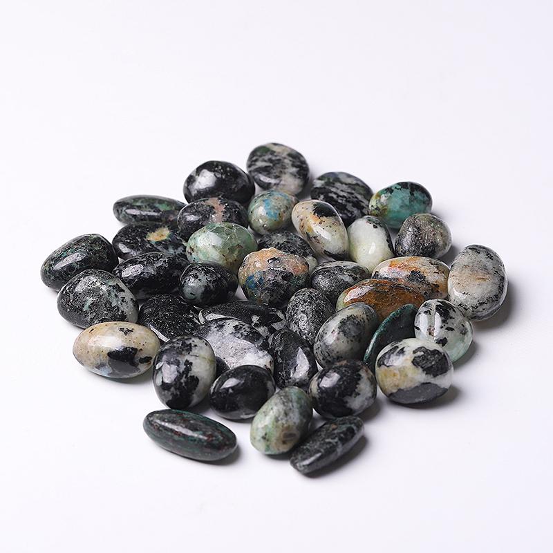 0.1kg 20mm-30mm Moss Agate Tumbles Crystal wholesale suppliers